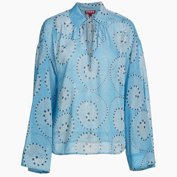 Staud Marissa Printed Shirt (T3) - Picture 1 of 12